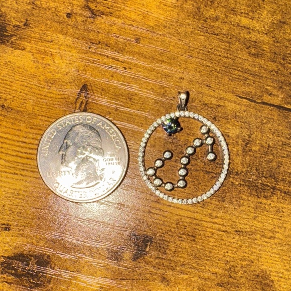 Elegant Silver Zodiac Scorpio Pendant - Picture 8 of 8